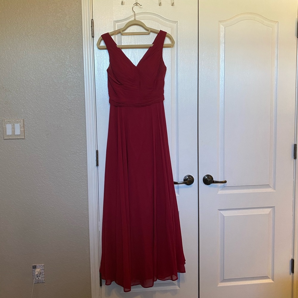 Red/Burgundy JJ’s House Bridesmaid Dress